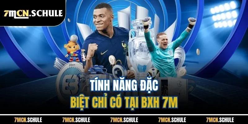 Bảng Xếp Hạng 2 Tính năng đặc biệt chỉ có tại BXH 7M